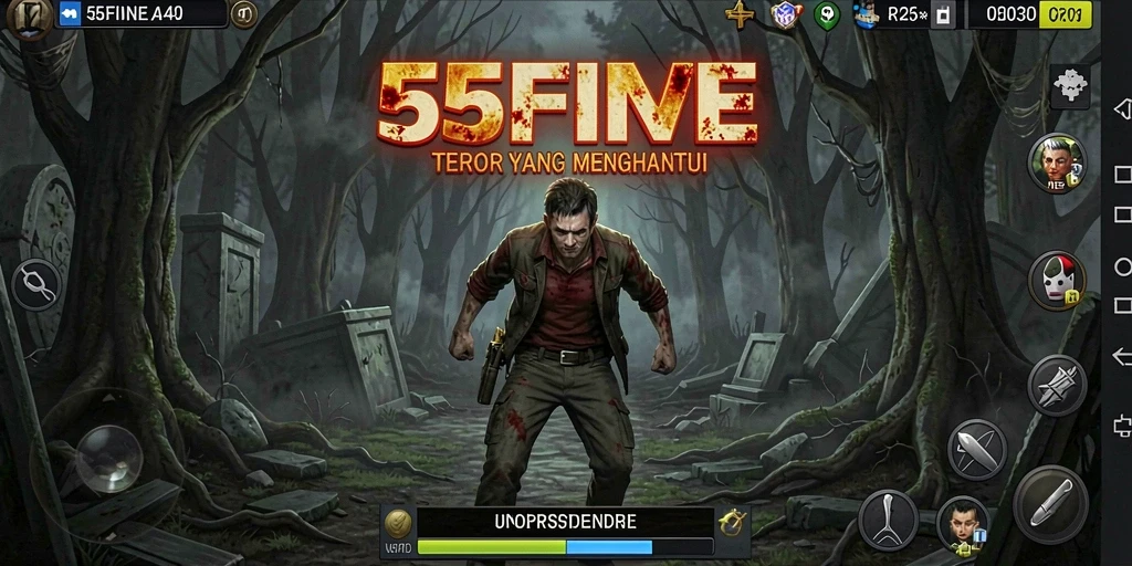 Screenshot gameplay 55FIVE yang menyeramkan dan penuh ketegangan.