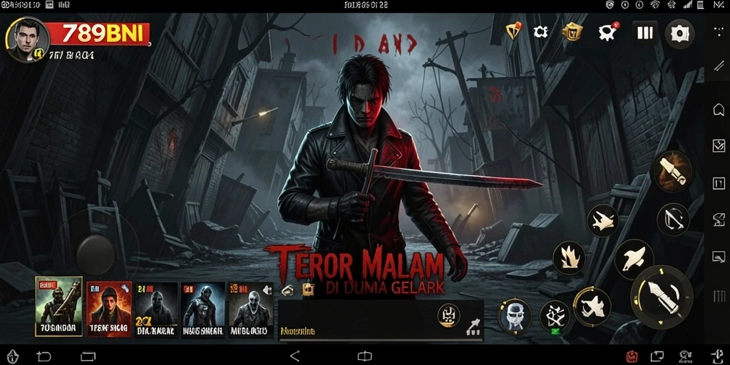 Screenshot menampilkan suasana mencekam dalam gameplay 789BNI.