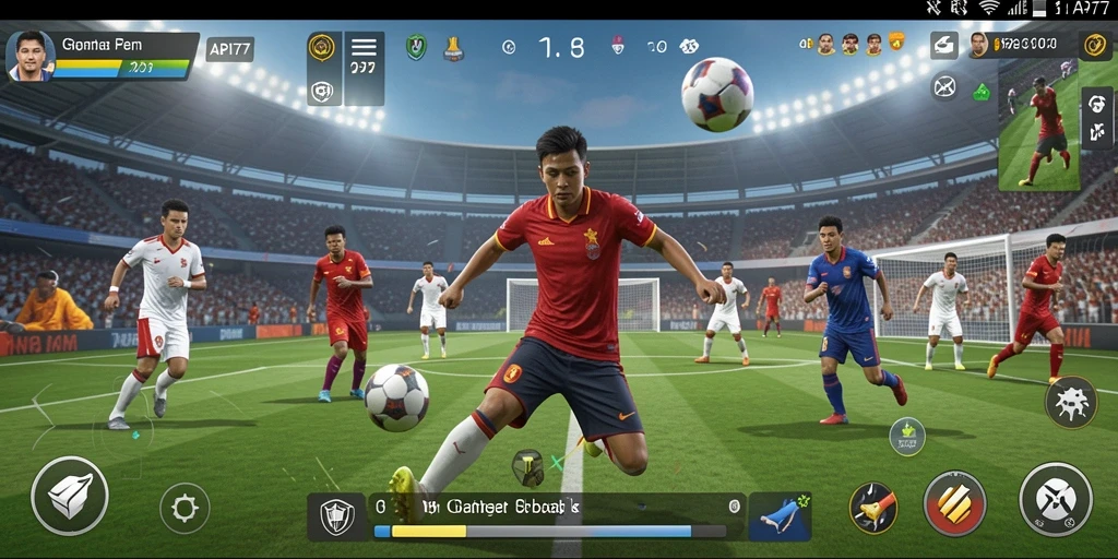 Screenshot gameplay API77 yang menampilkan aksi olahraga seru.