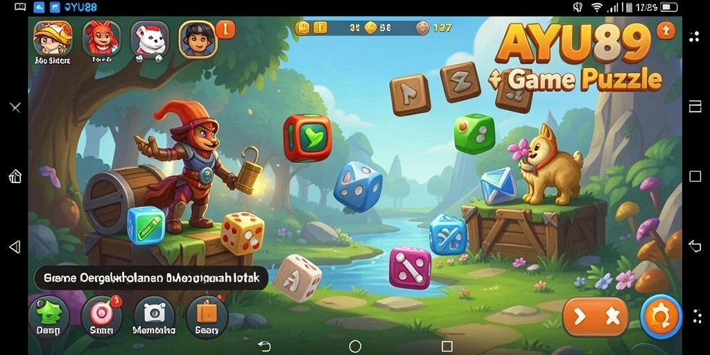 Tampilan gameplay AYU89 yang menarik dan penuh warna.