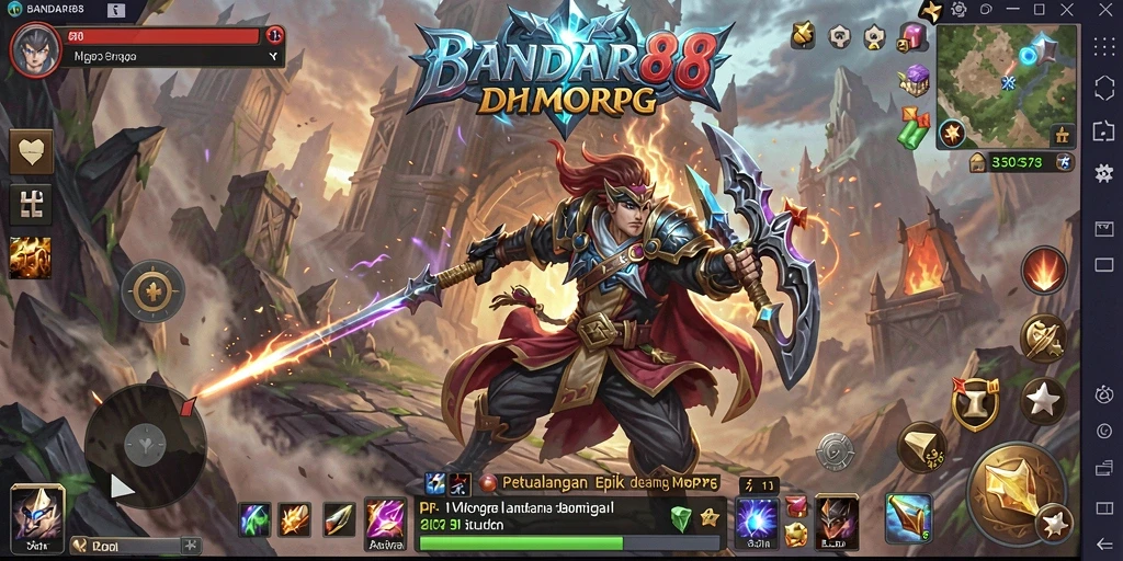 Tampilkan aksi seru dalam permainan MMORPG BANDAR88.