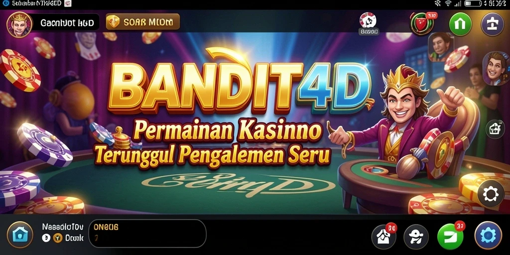 Tampilan menarik dari permainan Kasino BANDIT4D yang memikat.