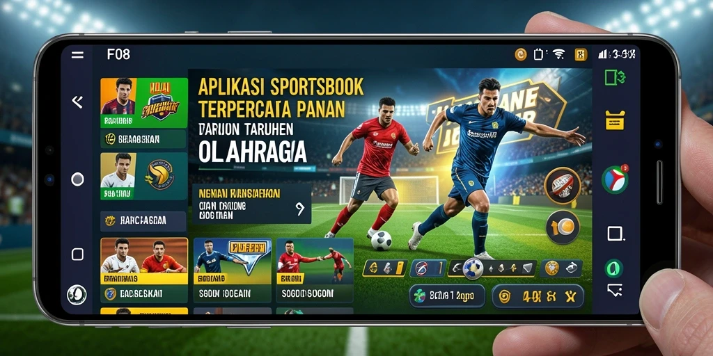 Screenshot F08 memperlihatkan antarmuka taruhan olahraga yang menarik.