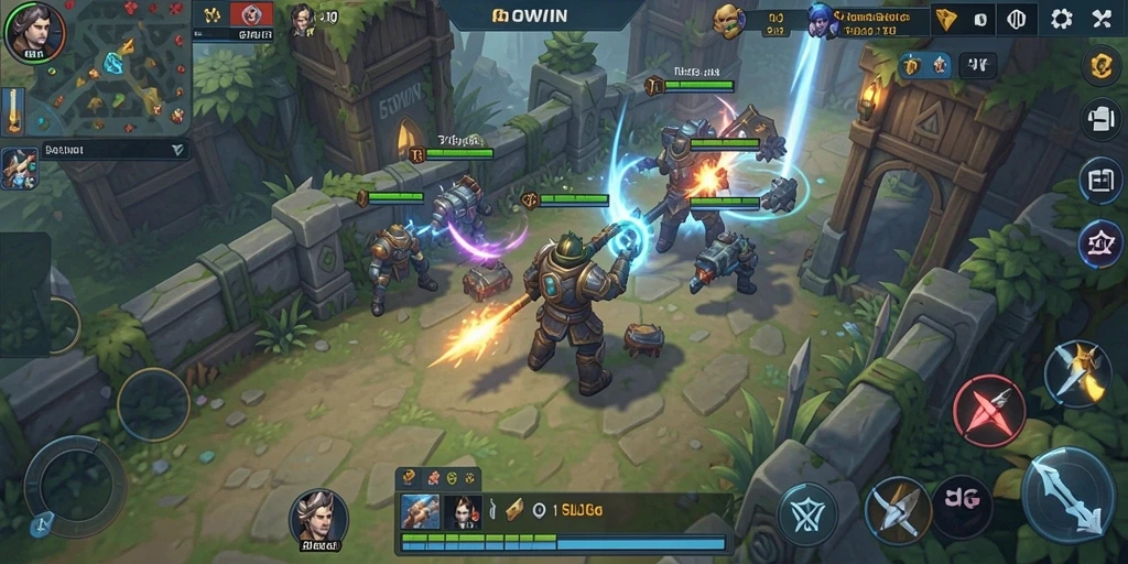 Tampilan gameplay GOWIN yang menakjubkan dan penuh strategi.