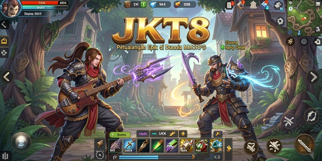 Tampilan gameplay yang seru dalam <strong>JKT8</strong>, eksplorasi dunia yang luas.