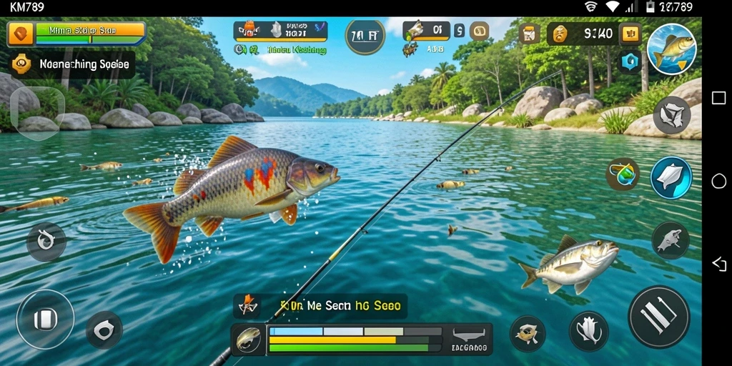 Gameplay memancing yang mengasyikkan dan penuh warna.