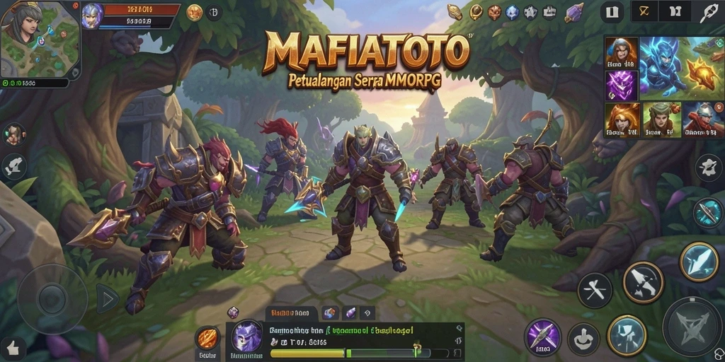 Tampilan gameplay MAFIATOTO dalam petualangan MMORPG yang mendebarkan.