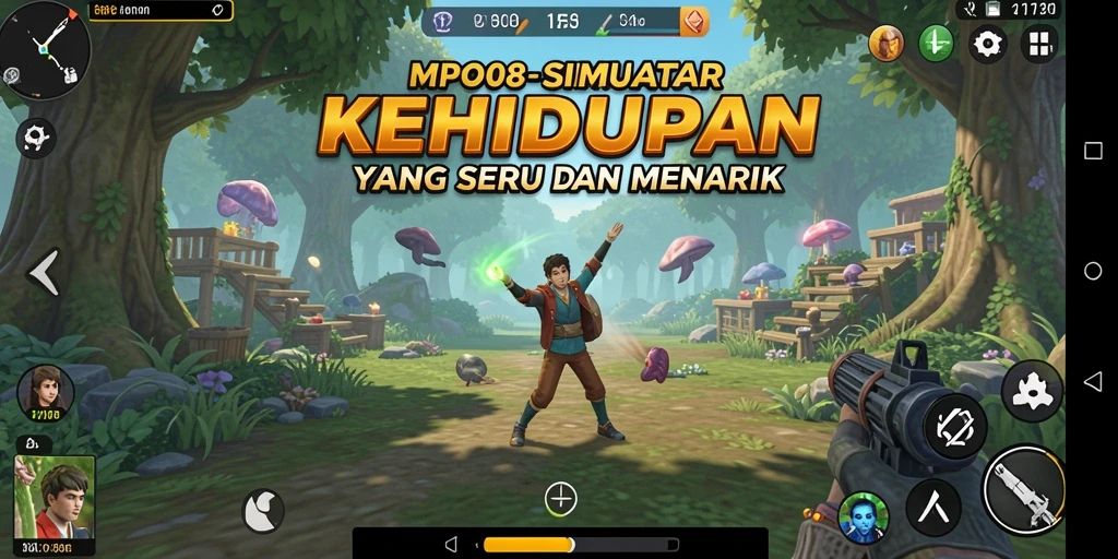 Screenshot utama MPO08 menampilkan gameplay yang seru dan interaktif.