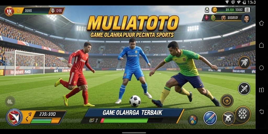 Tampilan screenshot MULIATOTO dengan gameplay olahraga yang menarik.