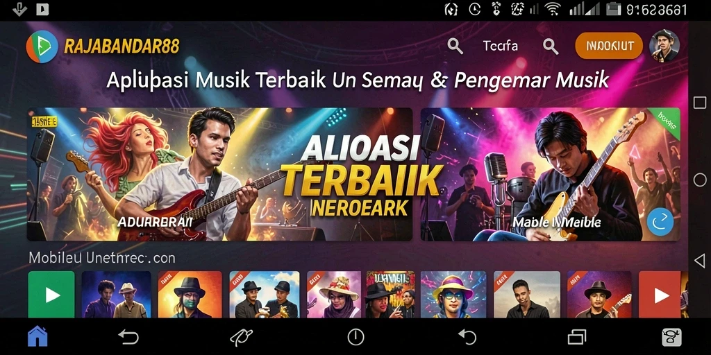 Tampilan menarik dari gameplay RAJABANDAR88 yang penuh dengan musik.
