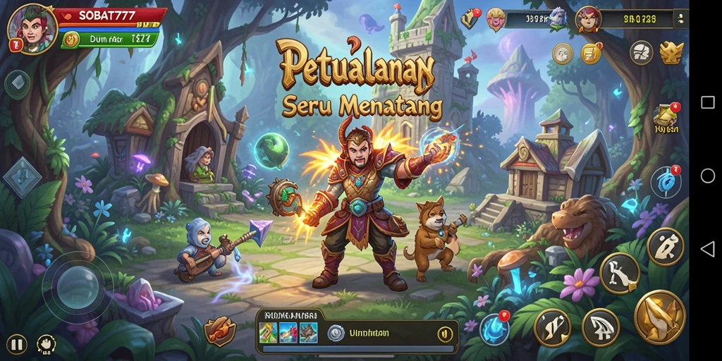 Screenshot menampilkan gameplay seru petualangan SOBAT777.