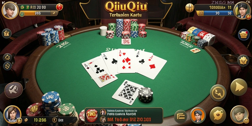 Gameplay QiuQiu yang menegangkan dan interaktif.
